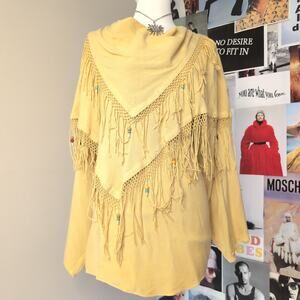 Vintage 80s Beaded Fringe Top